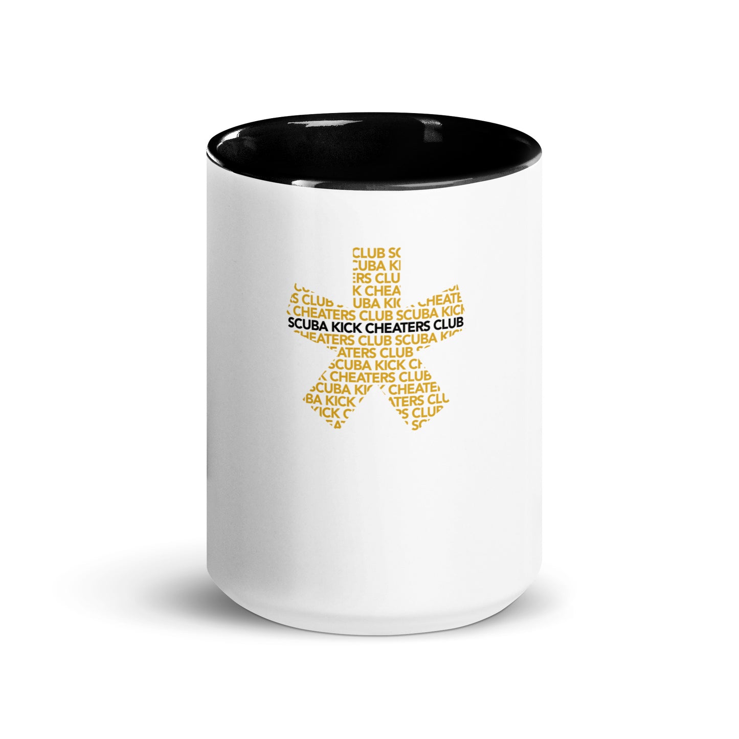 Scuba Kick Cheaters Club - Mug with Black Color Inside - Asterisk