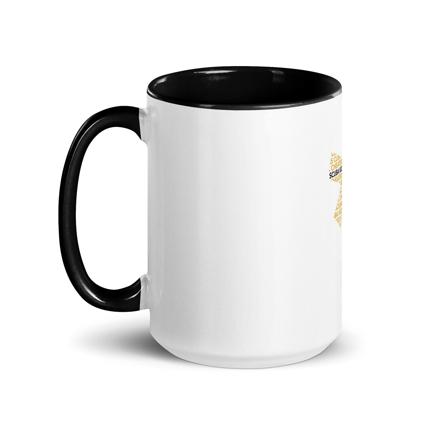 Scuba Kick Cheaters Club - Mug with Black Color Inside - Asterisk